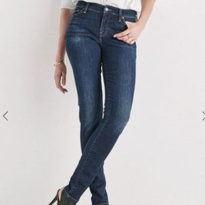 Lucky Mid-Rise Jeans, Size 10, Dark denim